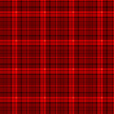 Seamless checkered plaid tartan pattern red backgroundの写真素材