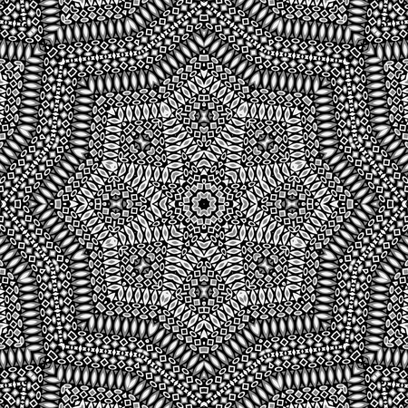 Seamless abstract pattern kaleidoscopic mosaic ornamental printの写真素材