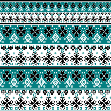 Seamless Christmas ornamental abstract pattern geometric elementsの写真素材