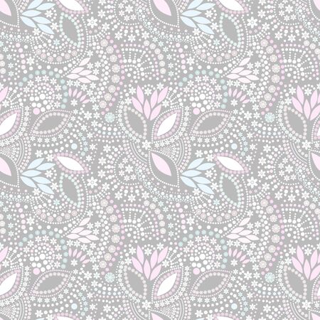Seamless bead pearl pattern jewelry pattern backgroundの写真素材