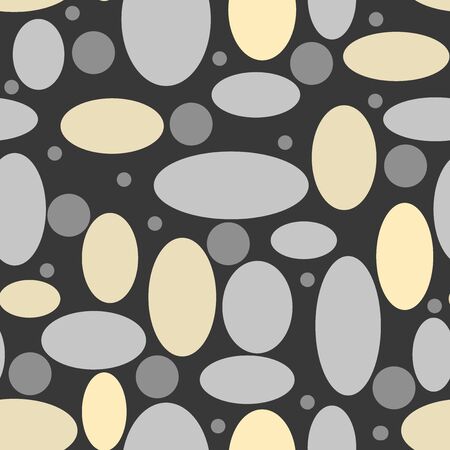 Abstract seamless oval circles retro pattern backgroundの写真素材