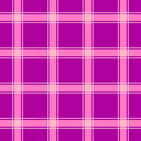 Seamless checkered plaid pink colors pattern backgroundの写真素材