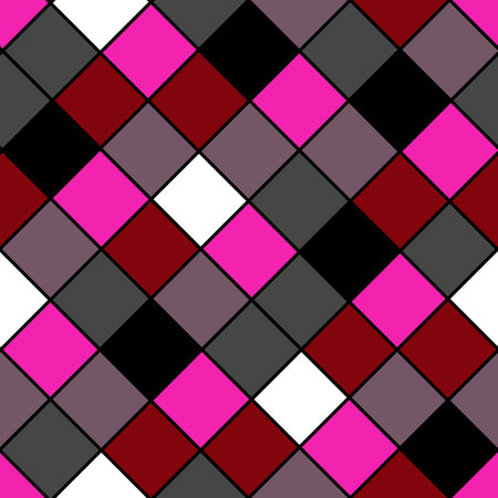 Seamless abstract geometrical rhombus bright pattern backgroundの写真素材