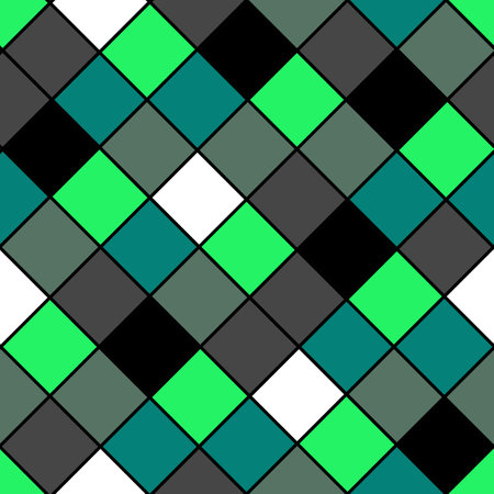Seamless abstract geometrical rhombus bright pattern backgroundの写真素材
