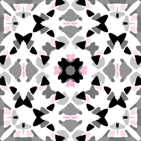 Seamless abstract traditional ethno african mosaic pattern retro backgroundの写真素材
