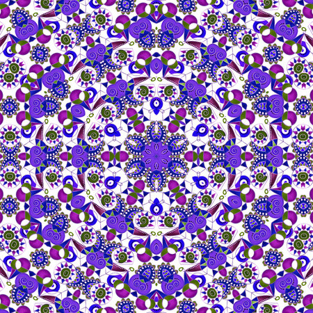Seamless abstract traditional ethno african mosaic pattern retro backgroundの写真素材