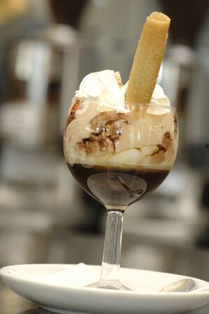 Espresso cup with creamの写真素材