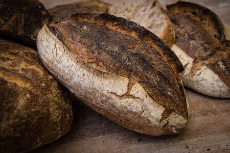 stages of processing artisan bread