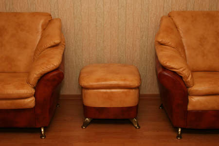 Elegant sofas - an interior of a living roomの写真素材