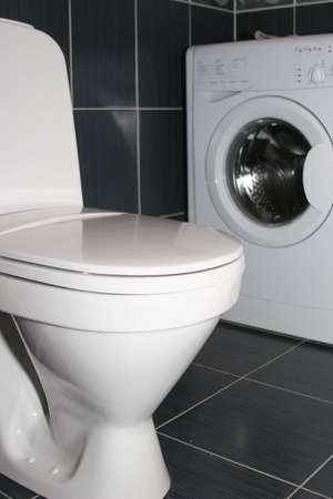 Toilet bowl and washing machine