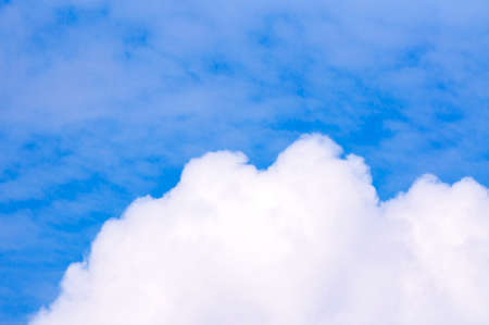 THE BLUE SKY AND A LOT OF CLOUDSの写真素材