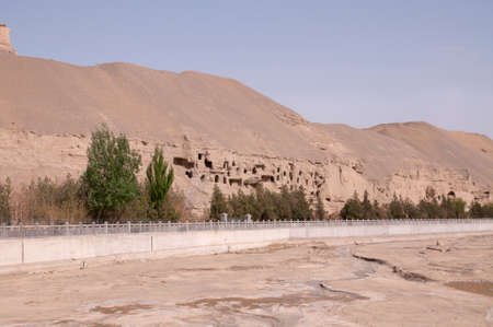 Dunhuang Mogao sceneryのeditorial素材