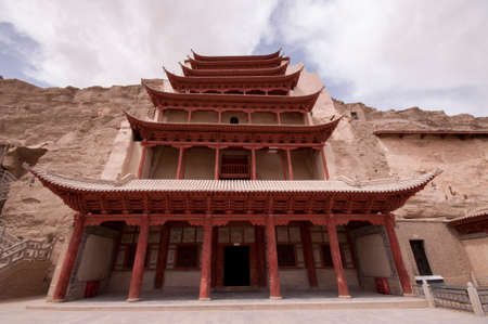 Dunhuang Mogao sceneryのeditorial素材