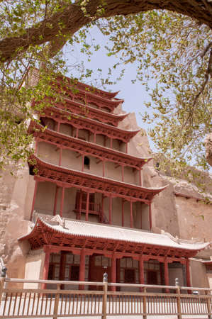 Dunhuang Mogao sceneryのeditorial素材