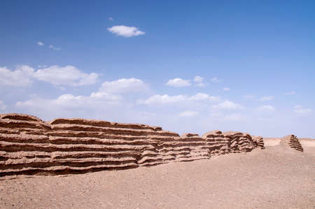 Dunhuang, Gansu great wallの写真素材