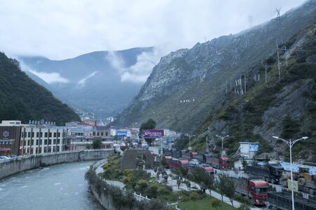 Truck on the roadのeditorial素材