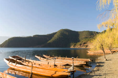 Lake sceneryの写真素材