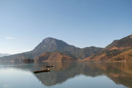 Lake sceneryの写真素材