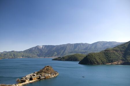 Lake sceneryの写真素材