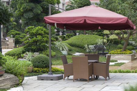 Chairs in the parkのeditorial素材