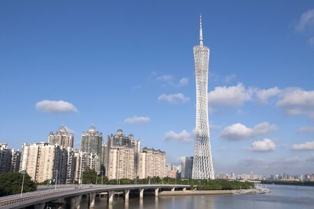 Guangzhou Tower sceneのeditorial素材