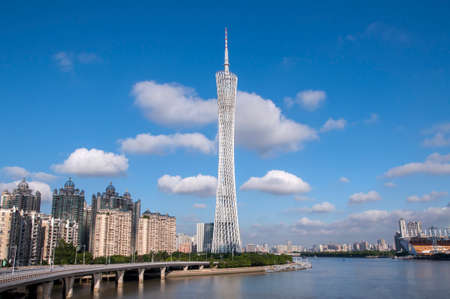 Guangzhou Tower sceneのeditorial素材