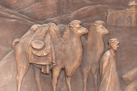 Silk Road muralsのeditorial素材