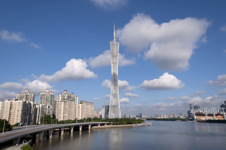 Guangzhou Tower sceneのeditorial素材