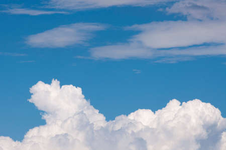 blue sky and white clouds