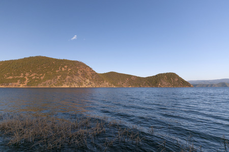 Yunnan Lugu Lake sceneryの写真素材
