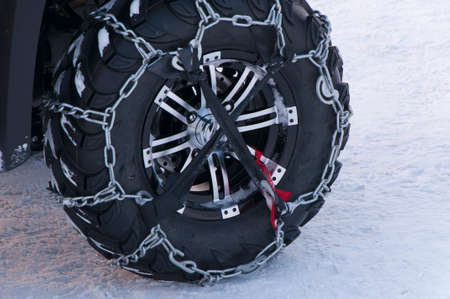 Closeup of a tire