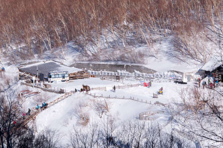 Jilin Changbai mountain sceneryのeditorial素材