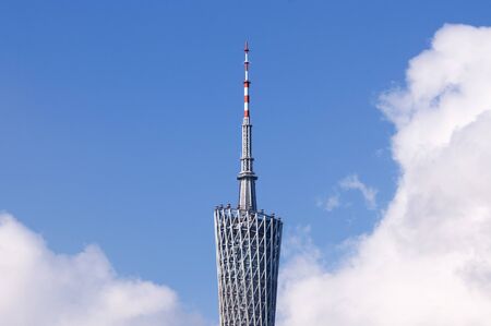 Guangzhou TV Tower sceneのeditorial素材