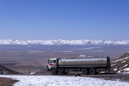 Truck on the roadのeditorial素材