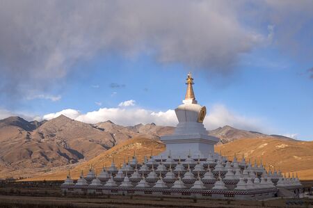 Buildings against the skyの写真素材