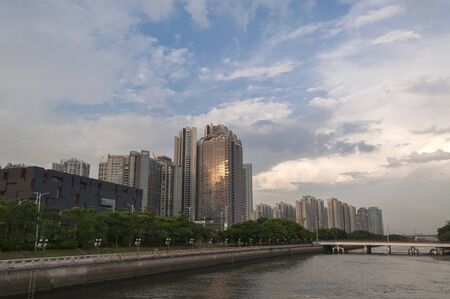 Guangzhou City sceneryのeditorial素材
