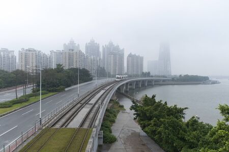 Guangzhou light rail landscapeの写真素材