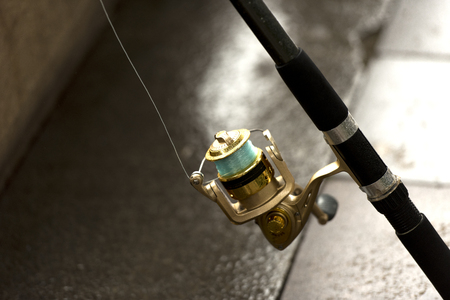 Part of fishing rodsの写真素材