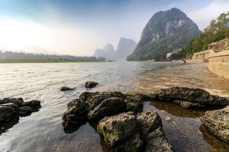 Guangxi Guilin and Yangshuo landscapeの写真素材