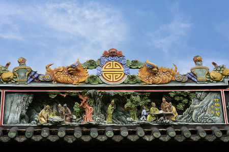 Guangzhou Chen ancestral temple sceneryのeditorial素材