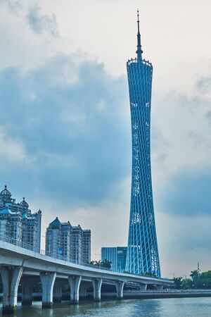 Guangzhou TV Tower scene