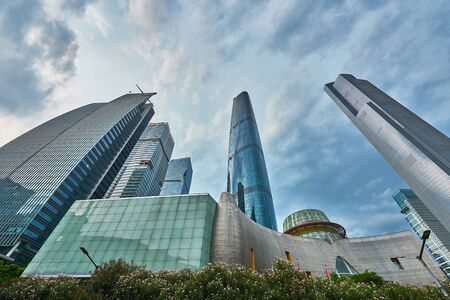 Guangzhou Pearl River new city sceneryのeditorial素材