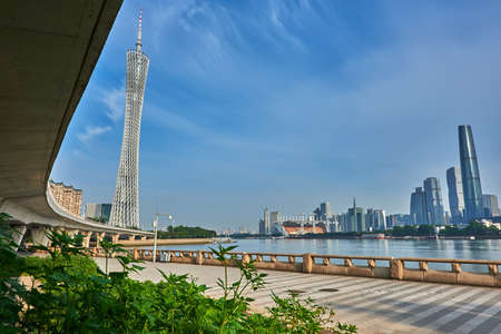 Photo pour Canton Tower scenery - image libre de droit