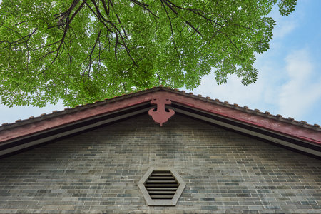 Ancient roof view