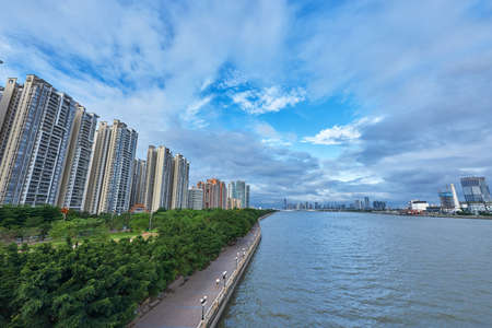 Guangzhou Pearl River New City Sceneryのeditorial素材