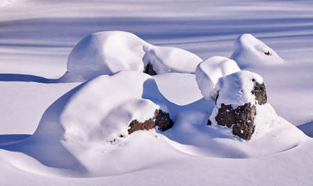 Closeup of snowの写真素材