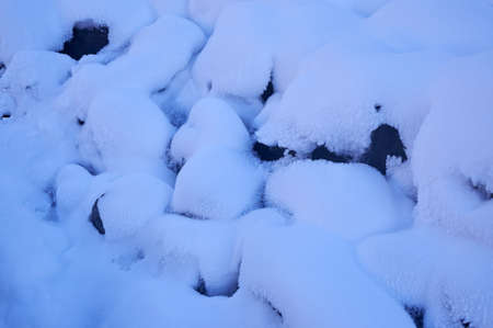Closeup of snowの写真素材