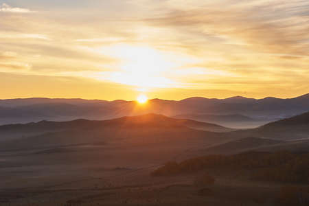 Grassland scenery on the damの写真素材
