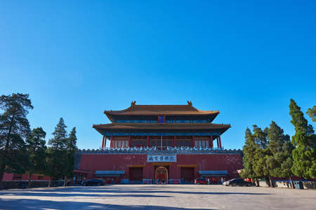 External of an ancient architectural buildingのeditorial素材