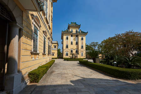 Guangdong Jiangmen Kaiping Diaolou sceneryのeditorial素材